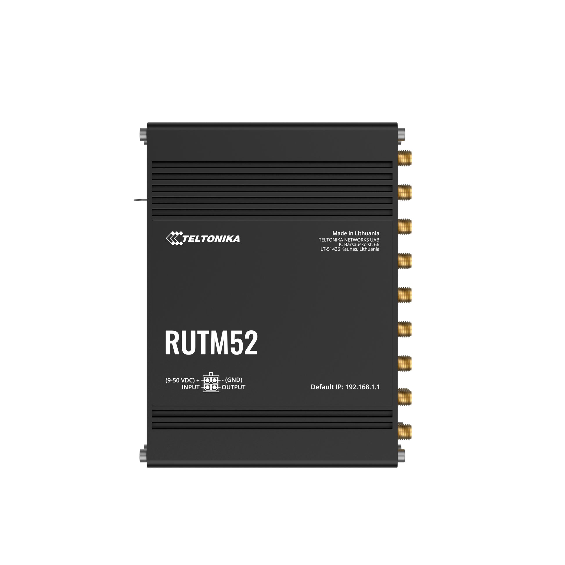 Teltonika RUTM52 5G Router – Wi‑Fi 5 (802.11ac), Dual‑Band (2,4/5 GHz), 5× Gigabit, Dual‑SIM, PoE