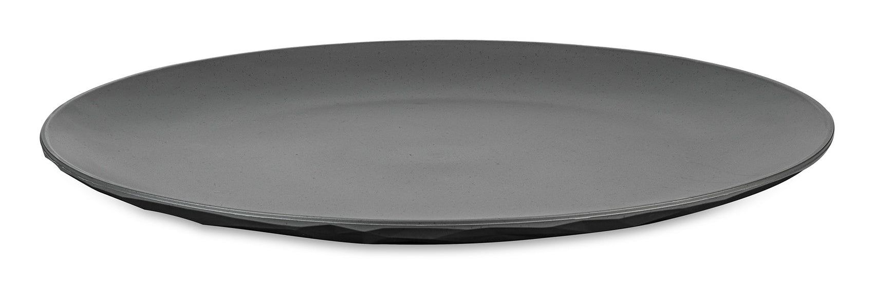 Koziol Essteller CLUB PLATE – Ø 26 cm, Kunststoff (biozirkulär), Grau, spülmaschinenfest