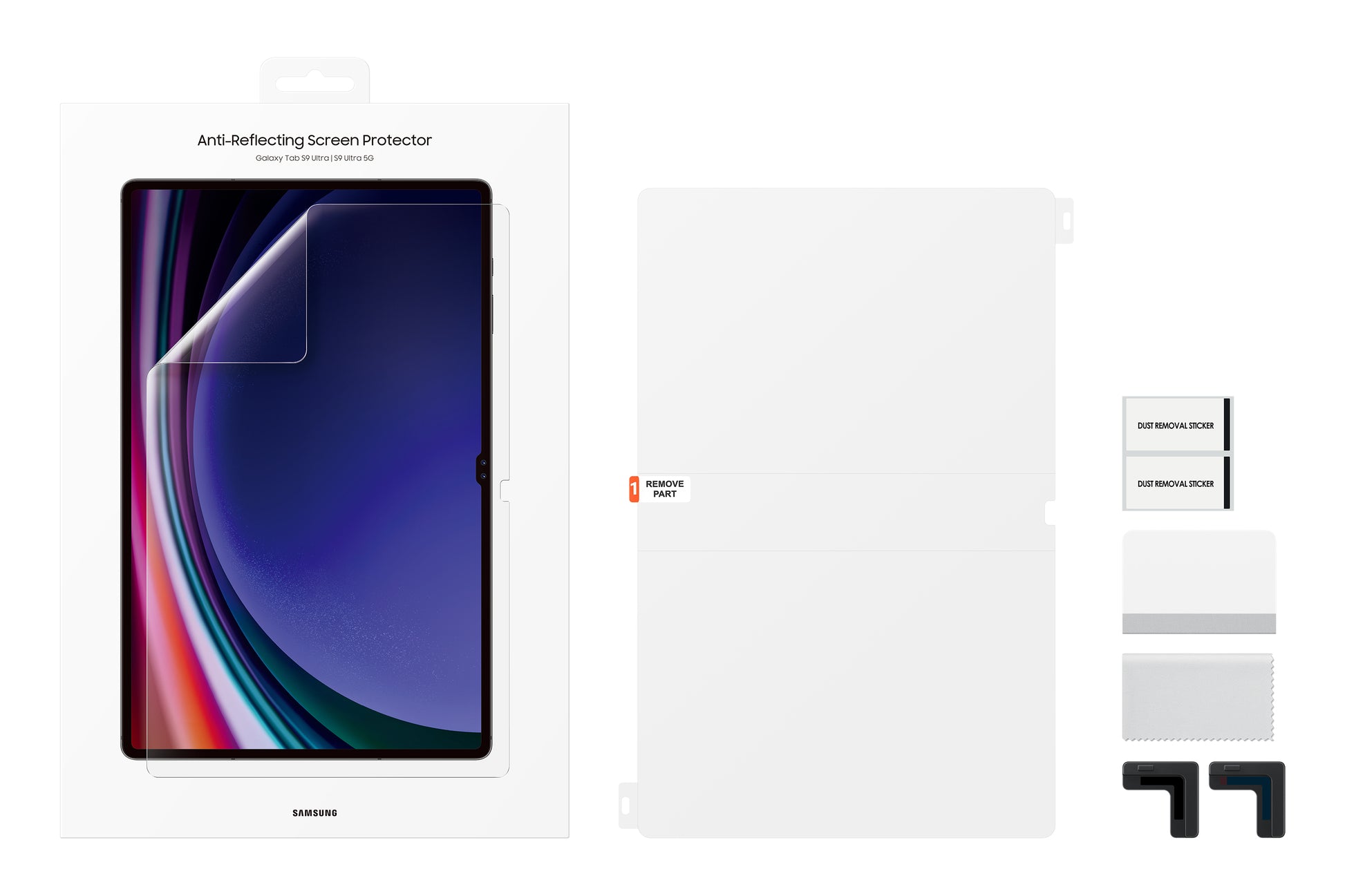 Samsung EF-UX910CTEGWW Zubehörtasche – für Galaxy Tab S9 Ultra, 14,6", transparent