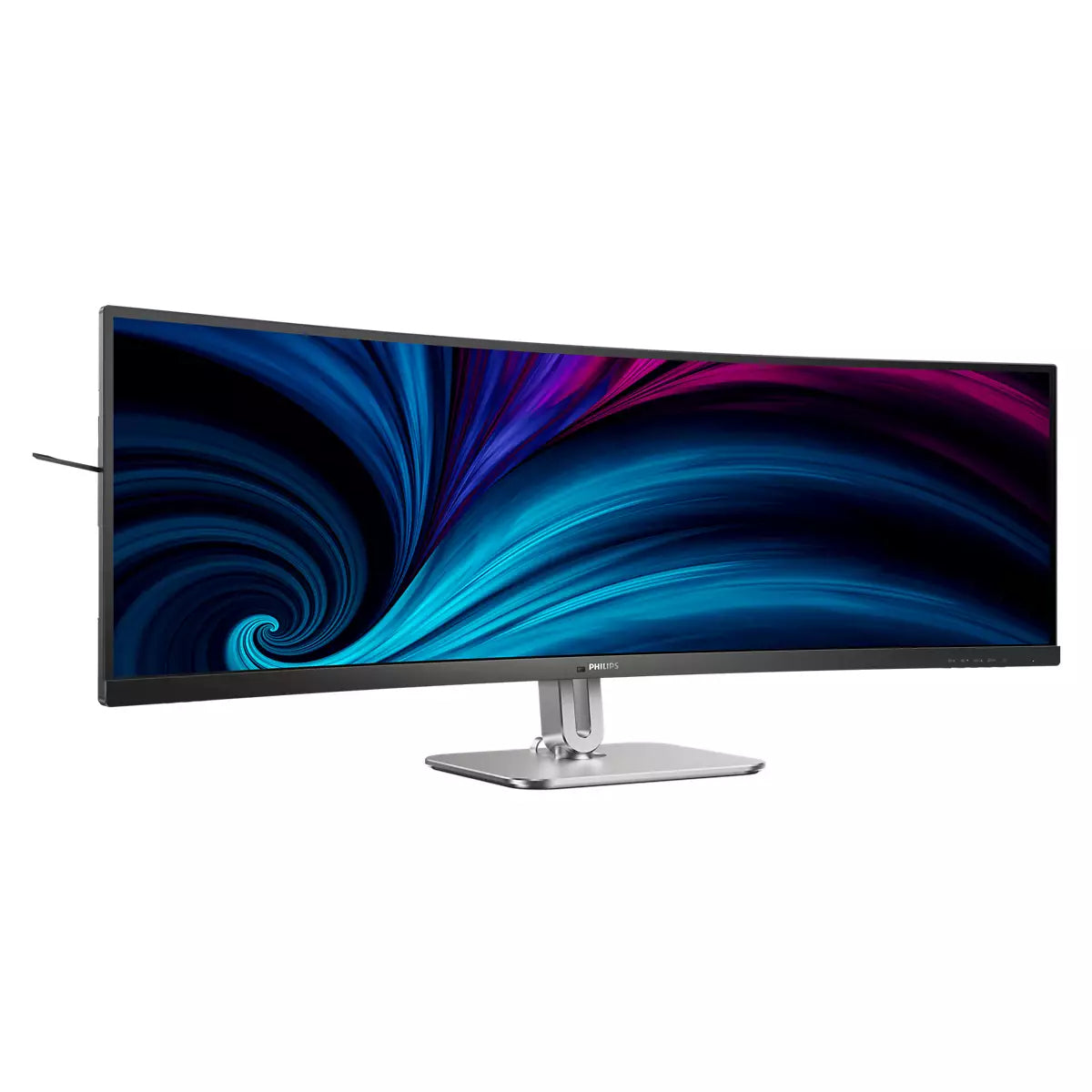 Philips 49B2U5900C/00 – Monitor, 48,8", 75 Hz, 450 cd/m², KVM, Gebogen, Lautsprecher, VESA 100 × 100, Schwarz
