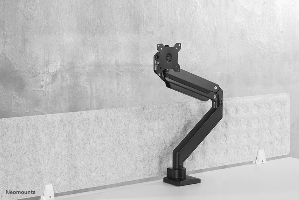 Neomounts D775 Blackplus – Monitorarm, Tischklemme, Tischdurchführung, bis 49", höhenverstellbar, Gasfeder
