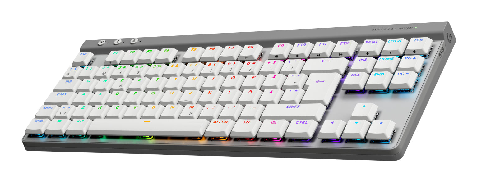 Logitech G G515 LIGHTSPEED TKL – Gaming-Tastatur, mechanisch, Bluetooth & 2,4 GHz (Nano-Empfänger USB-A), RGB