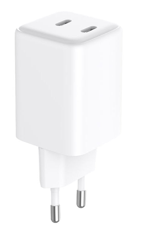 LMP Netzladegerät – 45 W, 2× USB-C, GaN, PD 3.0, PPS, weiss