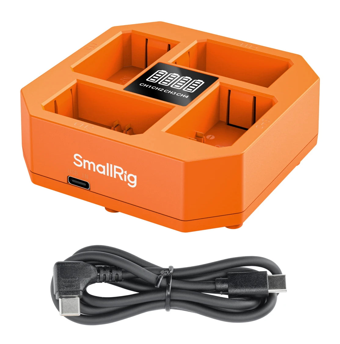 SmallRig Ladegerät NP-FZ100 – 90 × 27 mm, 1 A, orange – für Flächenleuchte, Bildgeber, Monitor u. a.