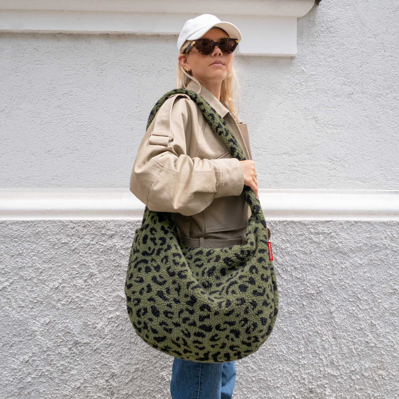 Reisenthel Stofftasche, Polyester, Motiv Teddy Leo, 480×330×140 mm