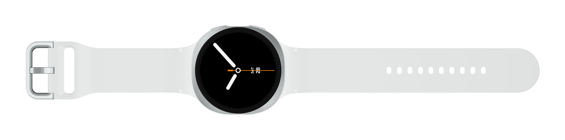 Samsung Sportuhr – Smartwatch – 44 mm, 1,5" AMOLED, GPS, WLAN, Silber