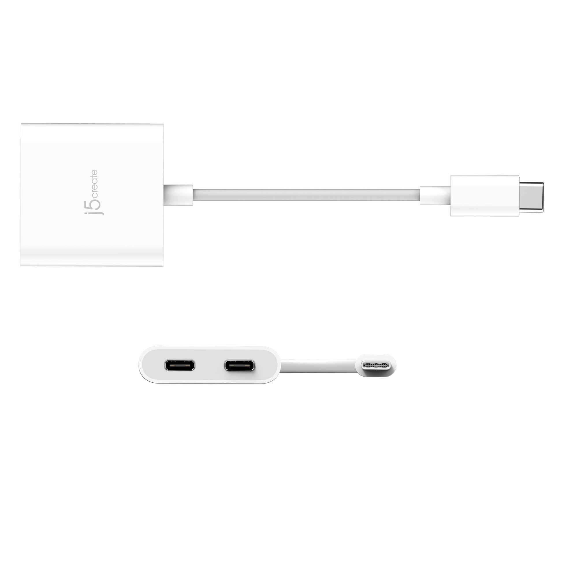 j5create USB-C Multiport-Adapter – 2× USB-C (Video/Power Delivery)