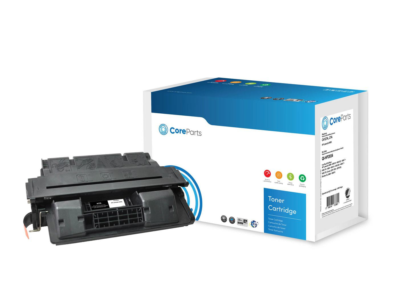 CoreParts Toner C4127A – schwarz, 6000 Seiten – für HP LaserJet 4000