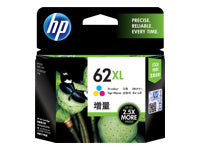 HP Tintenpatronen-Multipack 62 XL, CMY, Original