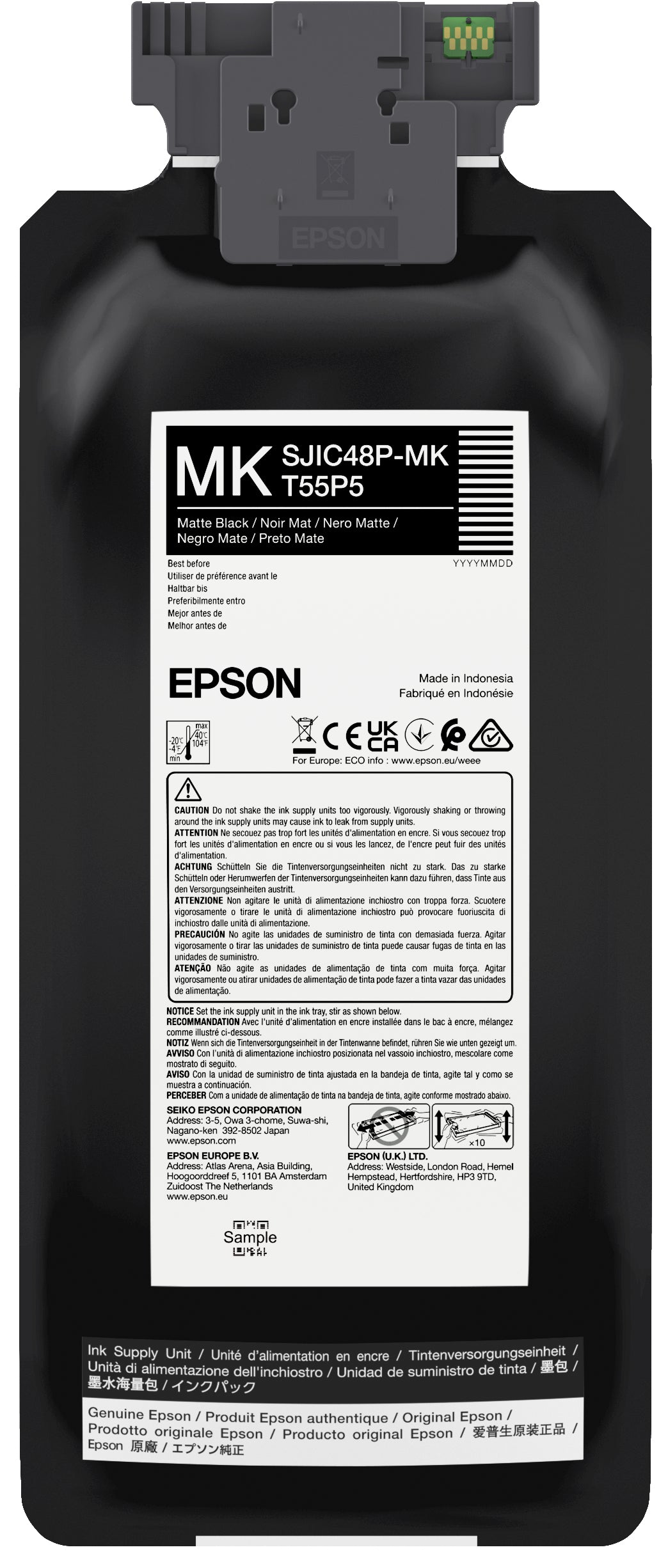 Epson Tintenpatrone SJIC48P-MK, Schwarz – für ColorWorks C8000E