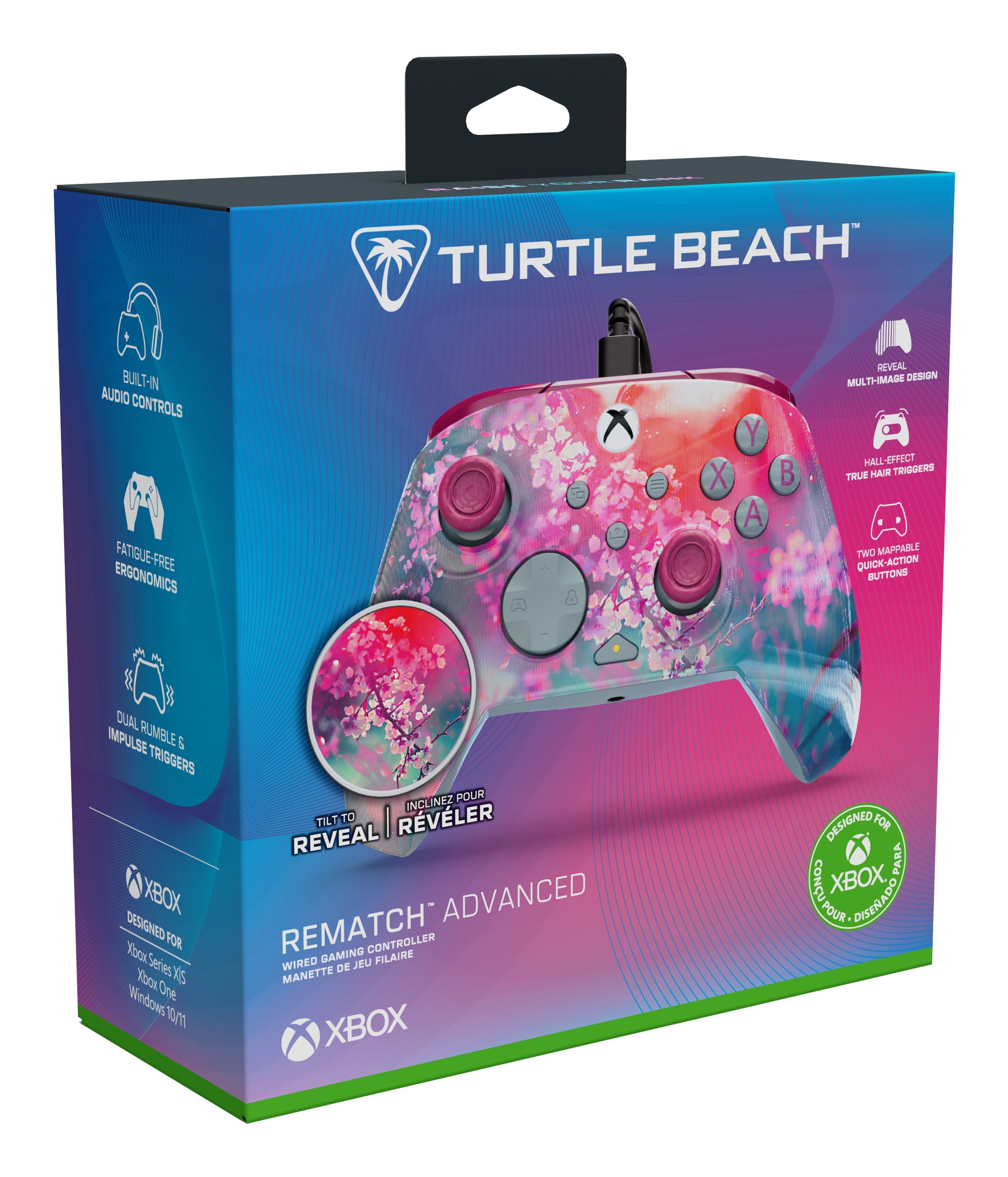 Turtle Beach Rematch Advanced – Gamepad – USB (kabelgebunden) – für Xbox & PC (Windows 10/11) – Mehrfarbig