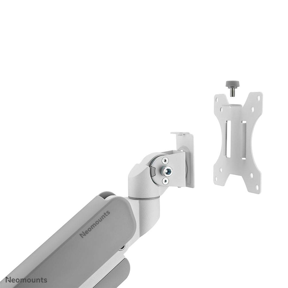 Neomounts DS70PLUS 450WH1 – Tischhalterung – bis 49", VESA 100 × 100 mm, 18 kg, neigbar, weiss