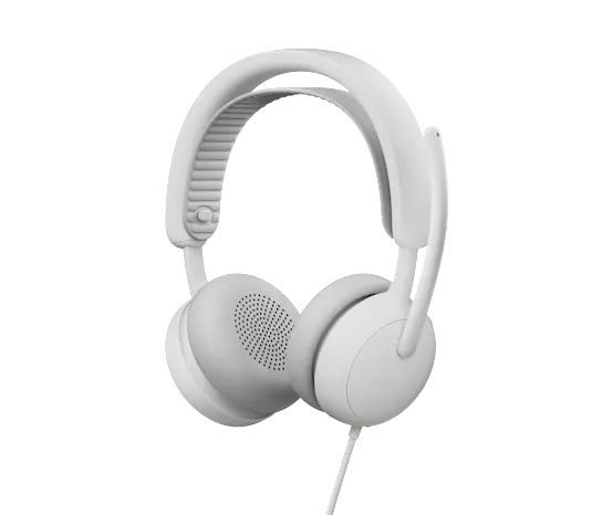 Logitech Zone Wired 2 for Business – Headset – USB-C/USB-A, mit Mikrofon, 20 – 20'000 Hz – off-white