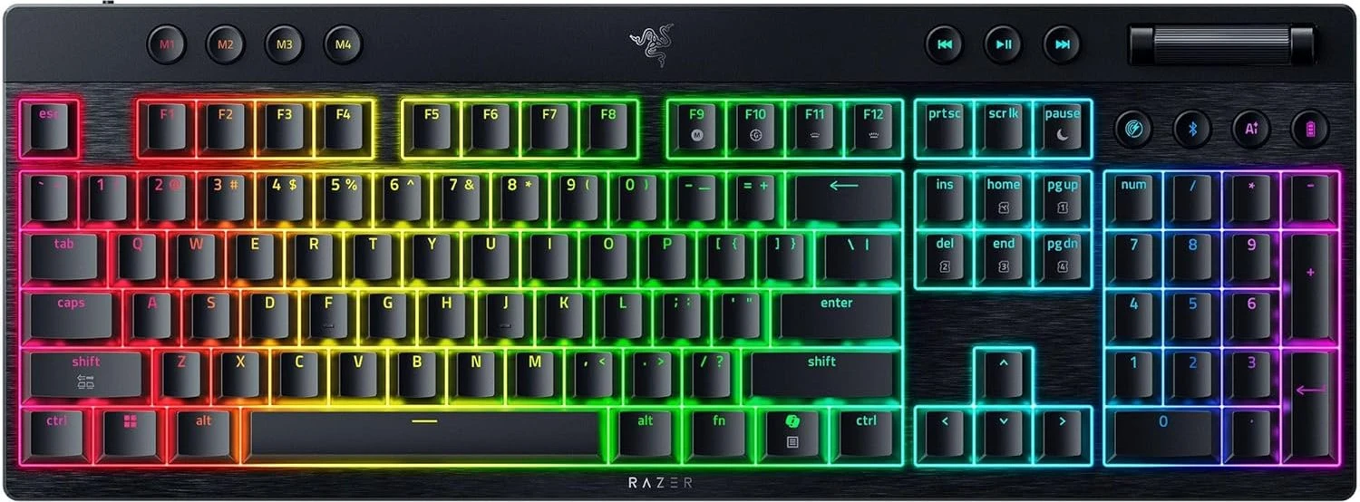 Razer BlackWidow V4 – TKL Tastatur – Mechanisch (Orange Switch) – 2,4 GHz – QWERTZ (DE) – RGB