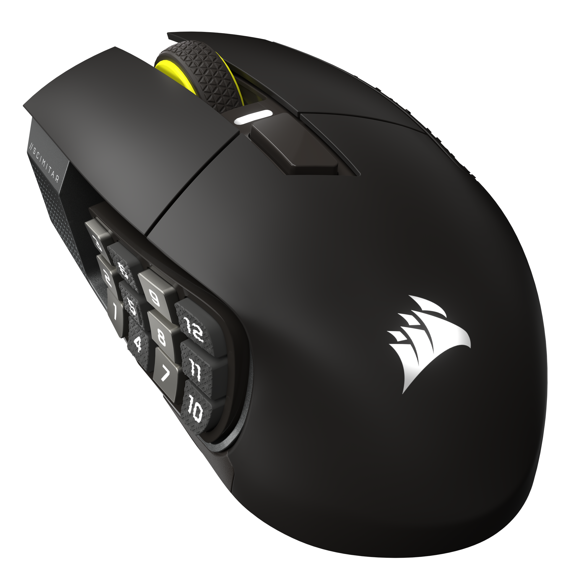 Corsair SCIMITAR ELITE WIRELESS SE Gaming-Maus – kabellos, 16 Tasten, für Rechtshänder, Daumentaste, schwarz
