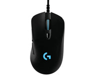 Logitech G G403 HERO – Gaming-Maus – Kabelgebunden (USB‑A), 25600 DPI, RGB-Beleuchtung, rechts, Schwarz
