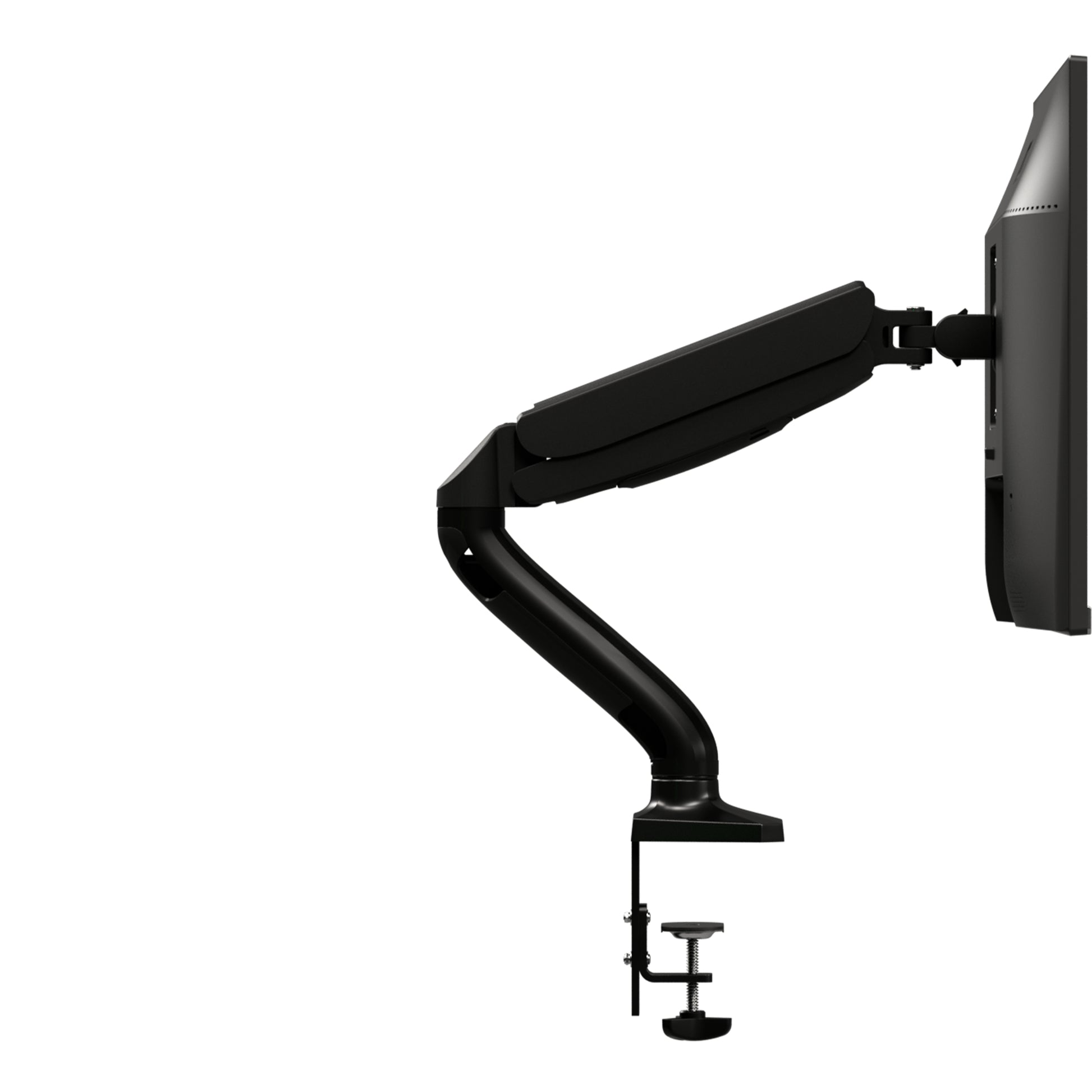 AOC AS110D0 – Monitorarm, Tischklemme – bis 32", VESA 75 × 75/100 × 100 mm, 9 kg, höhenverstellbar, schwarz