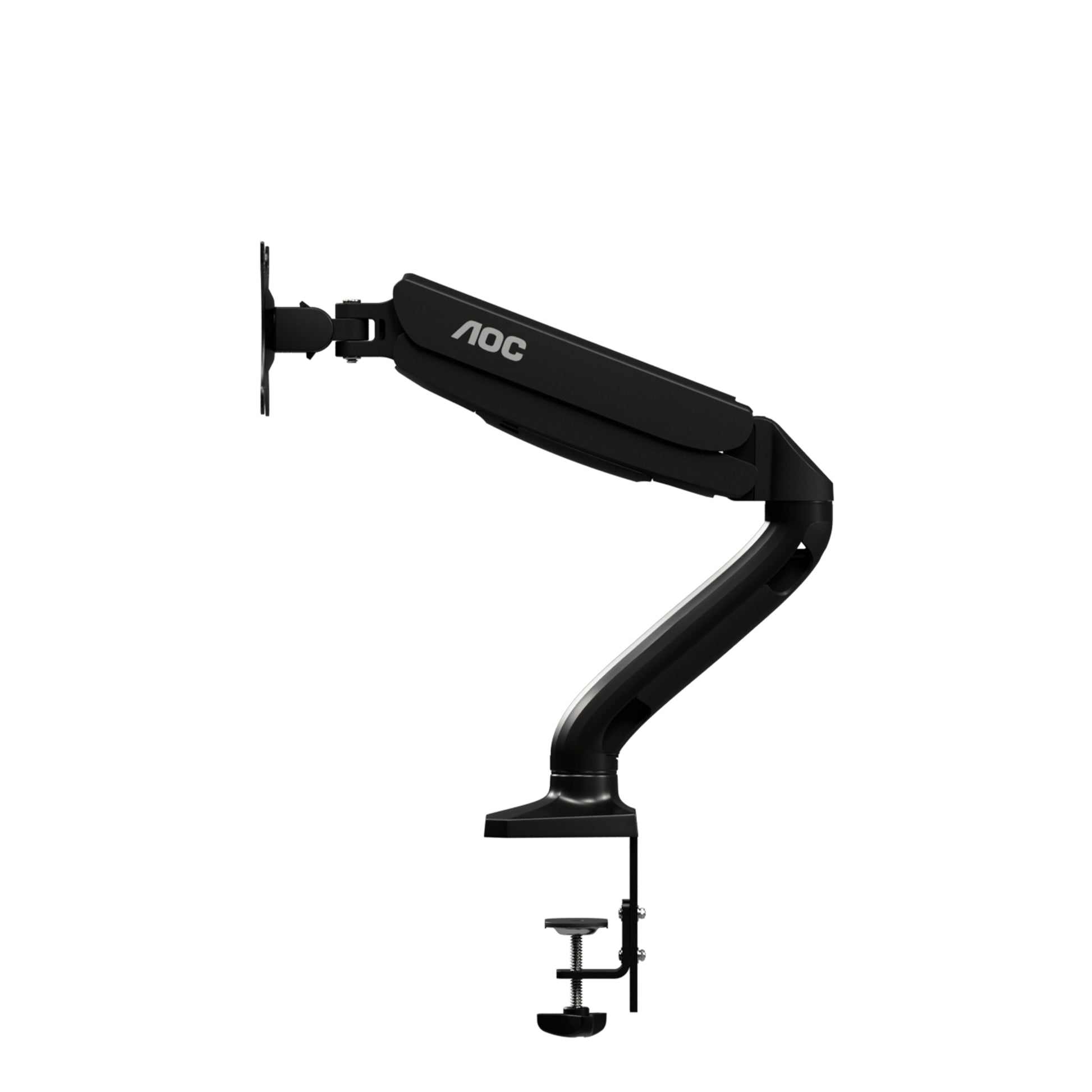 AOC AS110D0 – Monitorarm, Tischklemme – bis 32", VESA 75 × 75/100 × 100 mm, 9 kg, höhenverstellbar, schwarz