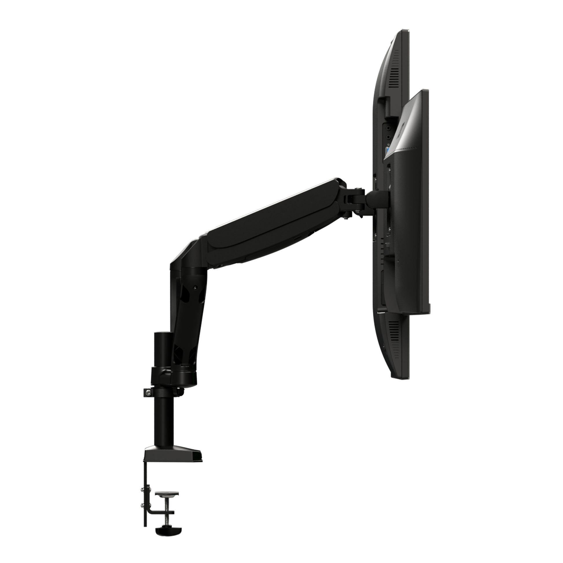 AOC AD110D0 – Tischhalterung, Dual, Tischklemme/Tischdurchführung, bis 27", VESA 100 × 100 mm, 9 kg, Schwarz