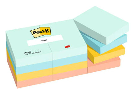 Post-it Haftnotizen – 51×38 mm – sortiert – 12×100 Blatt