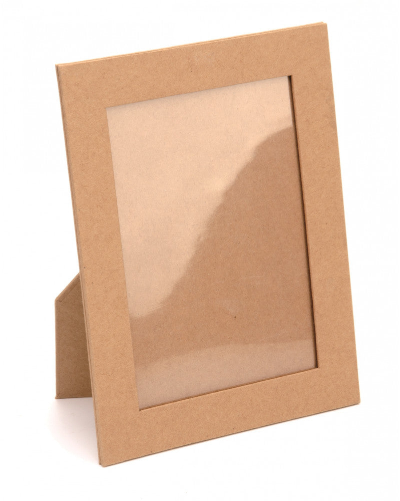 GLOREX Bilderrahmen – für 17 × 12 cm – Papier, braun