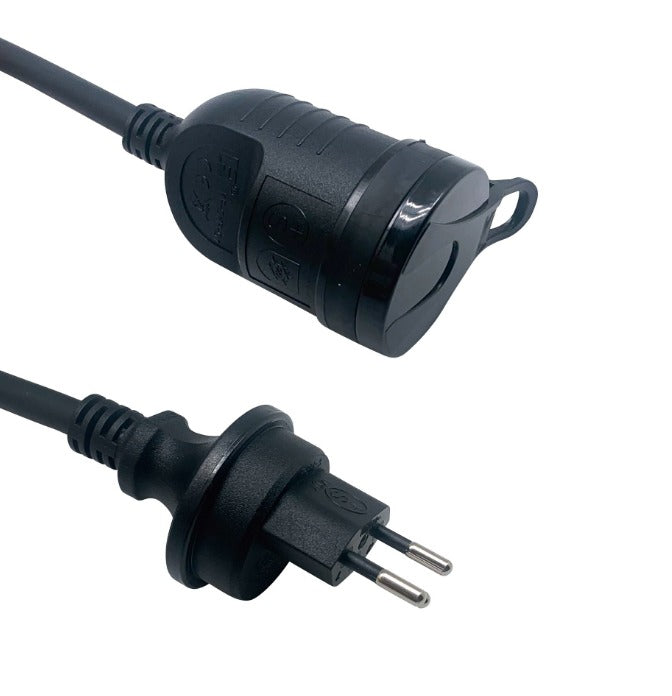 M. Schönenberger Schönenberger Verlängerungskabel – T12–T13, 10 m, IP55, Aussen, 1,5 mm², Schwarz