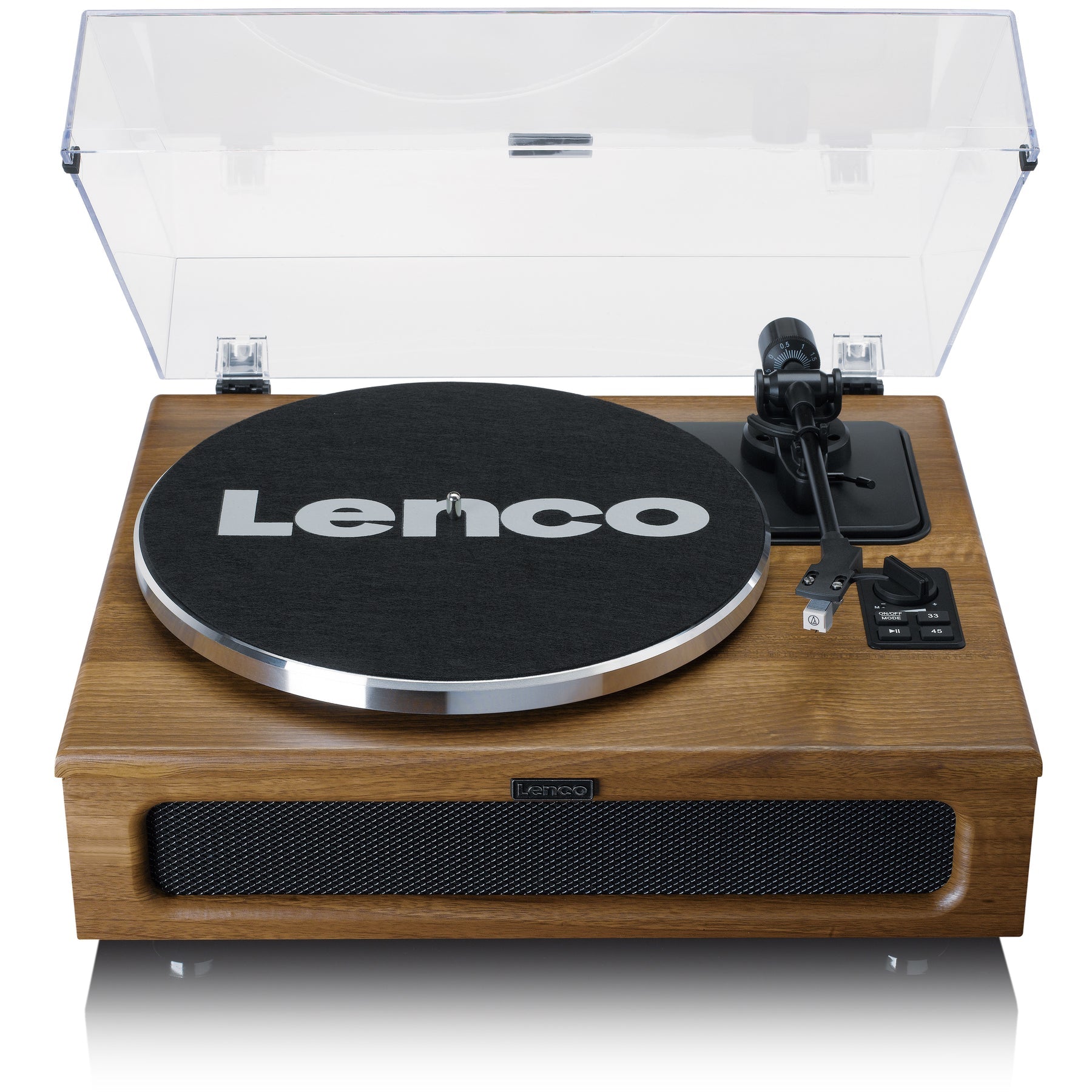 Lenco LS-410WA – Plattenspieler – Stationär – Riemenantrieb, 33⅓ U/min, Phono-Vorverstärker – Schwarz
