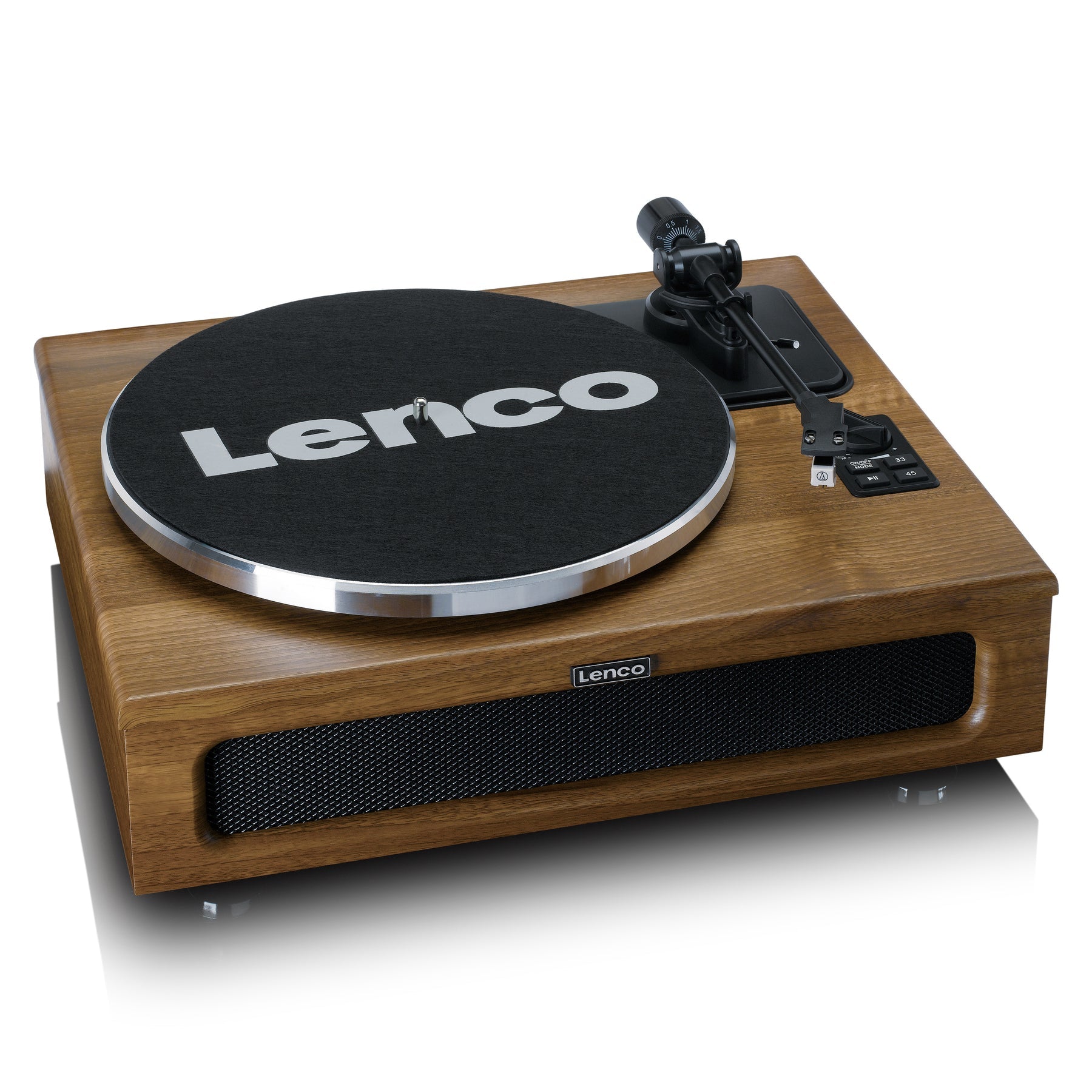 Lenco LS-410WA – Plattenspieler – Stationär – Riemenantrieb, 33⅓ U/min, Phono-Vorverstärker – Schwarz