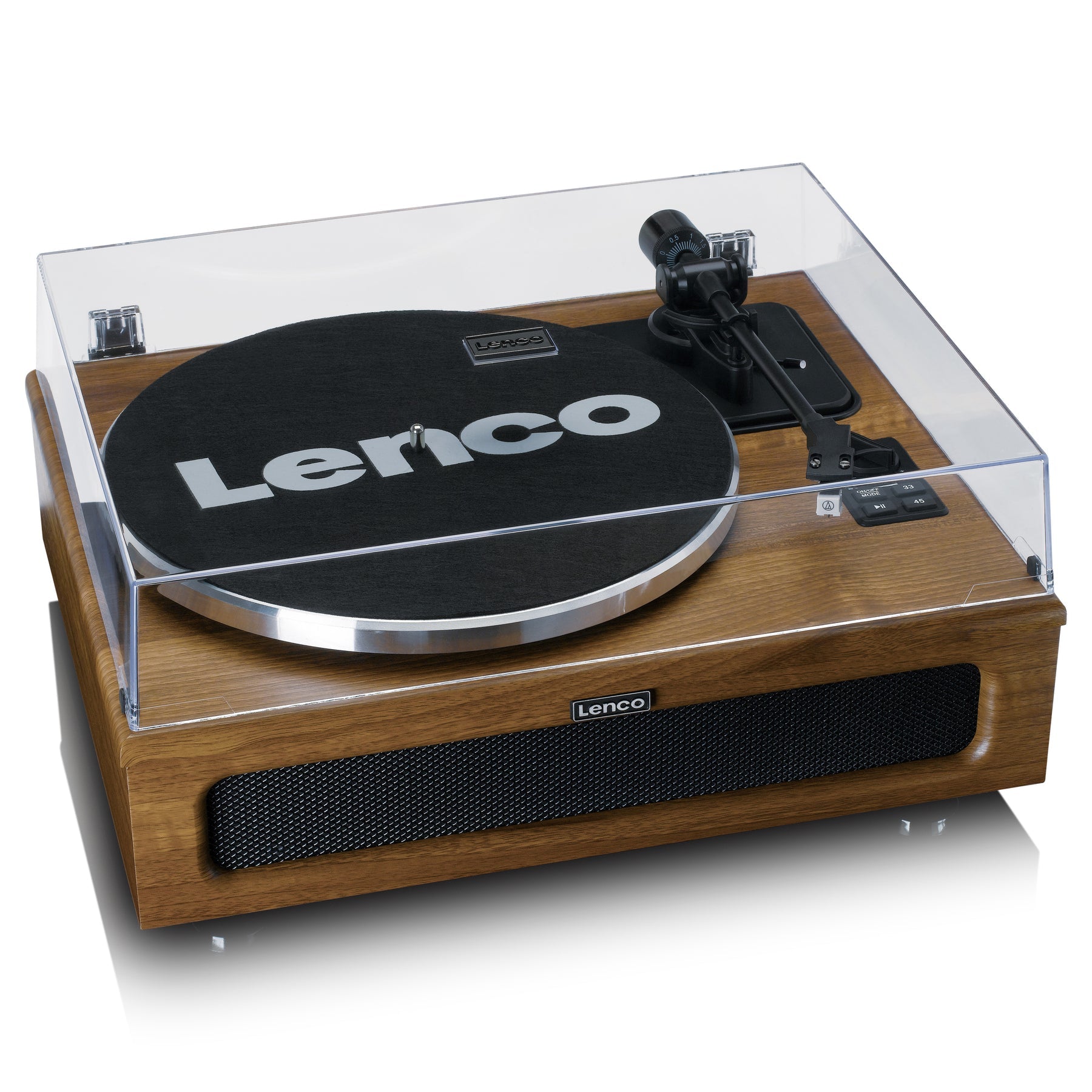 Lenco LS-410WA – Plattenspieler – Stationär – Riemenantrieb, 33⅓ U/min, Phono-Vorverstärker – Schwarz