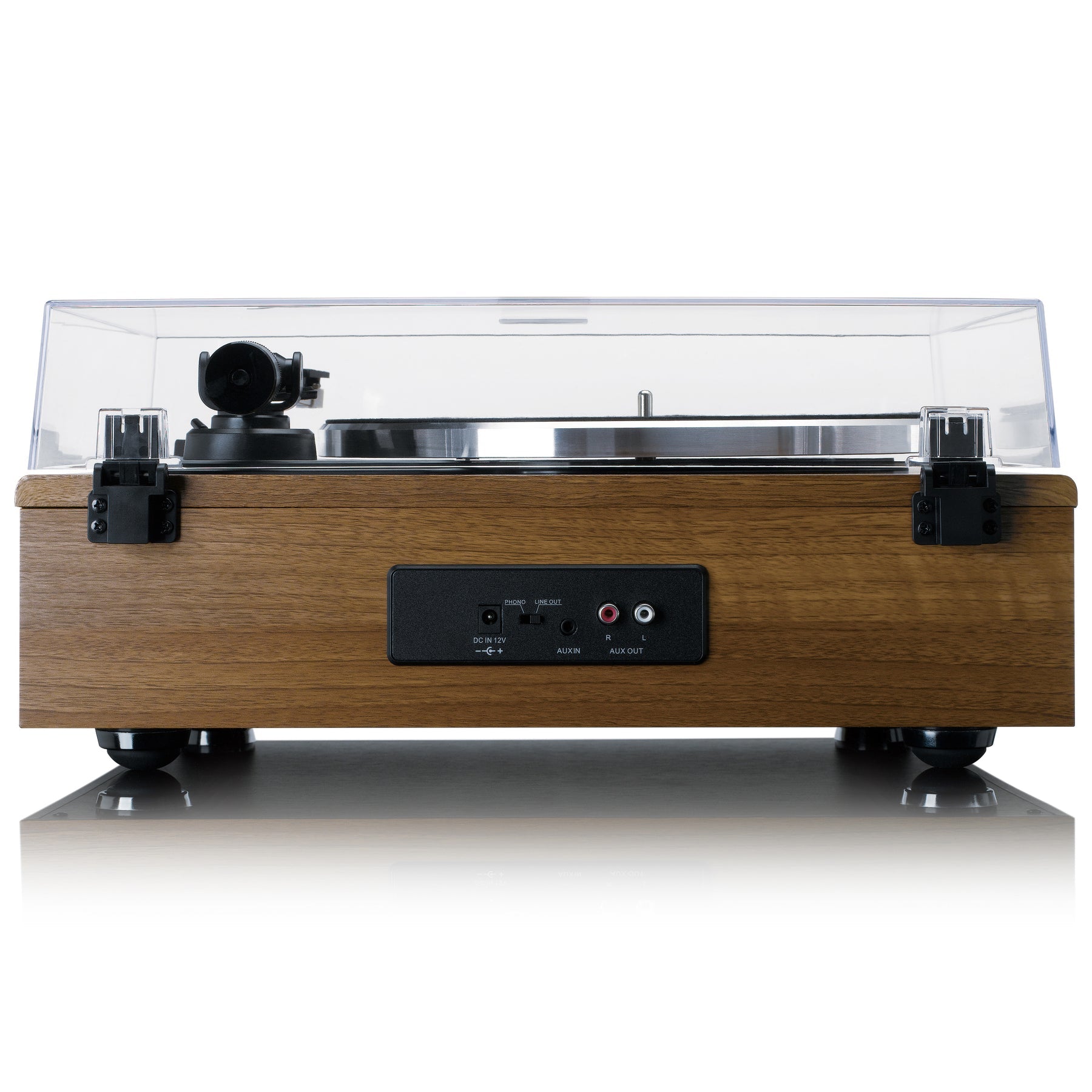 Lenco LS-410WA – Plattenspieler – Stationär – Riemenantrieb, 33⅓ U/min, Phono-Vorverstärker – Schwarz