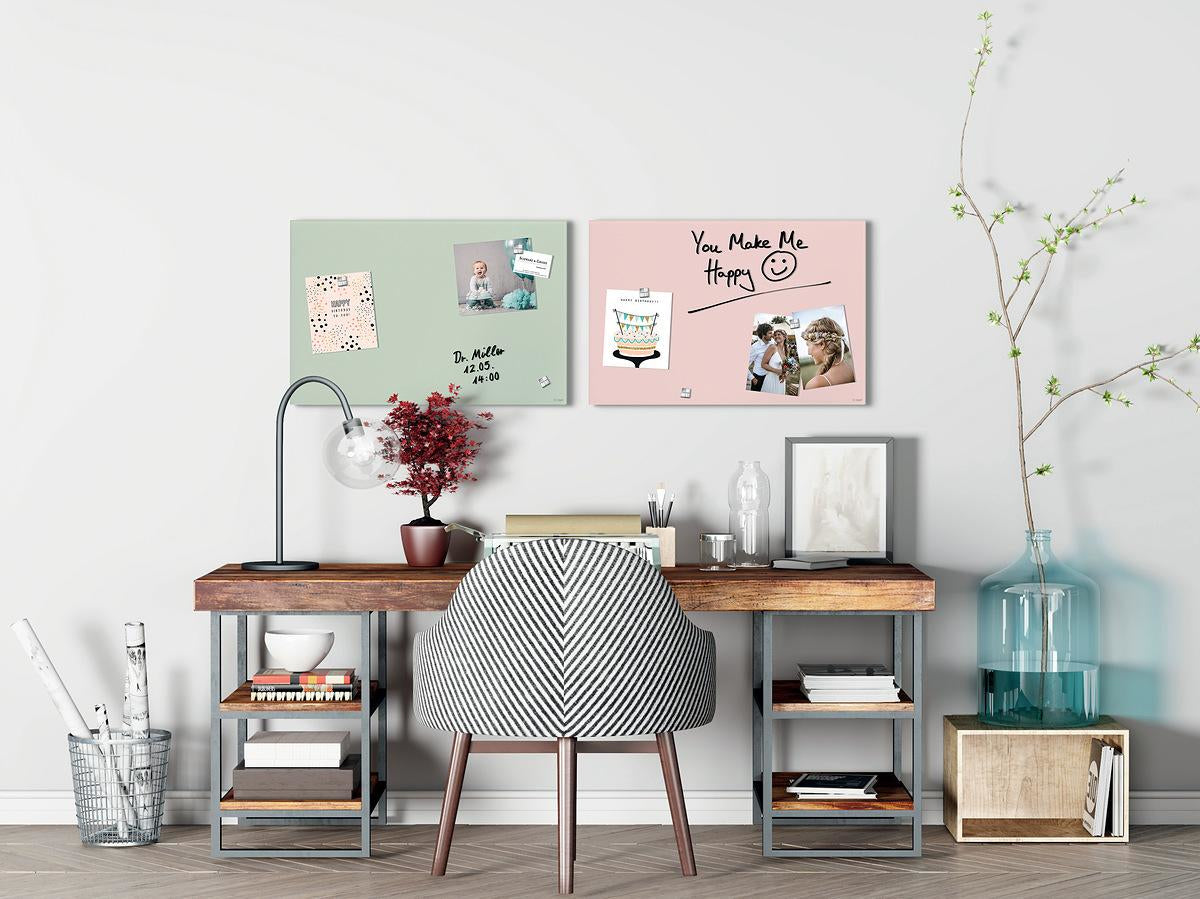 Sigel Whiteboard – 60 × 40 cm, Glas (matt), magnetisch, Wandmontage