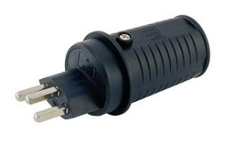 M. Schönenberger Schönenberger Montagestecker, 16 A 250 V, IP55, Eingang T23, Schraubklemme – schwarz