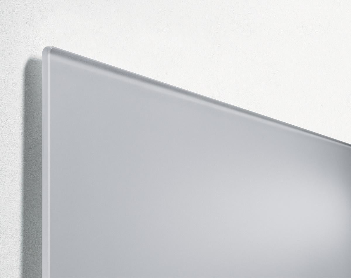 Sigel Whiteboard – 60 × 40 cm, Glas, magnetisch, Wandmontage, inkl. SuperDym-Magnetwürfel, Montagesatz