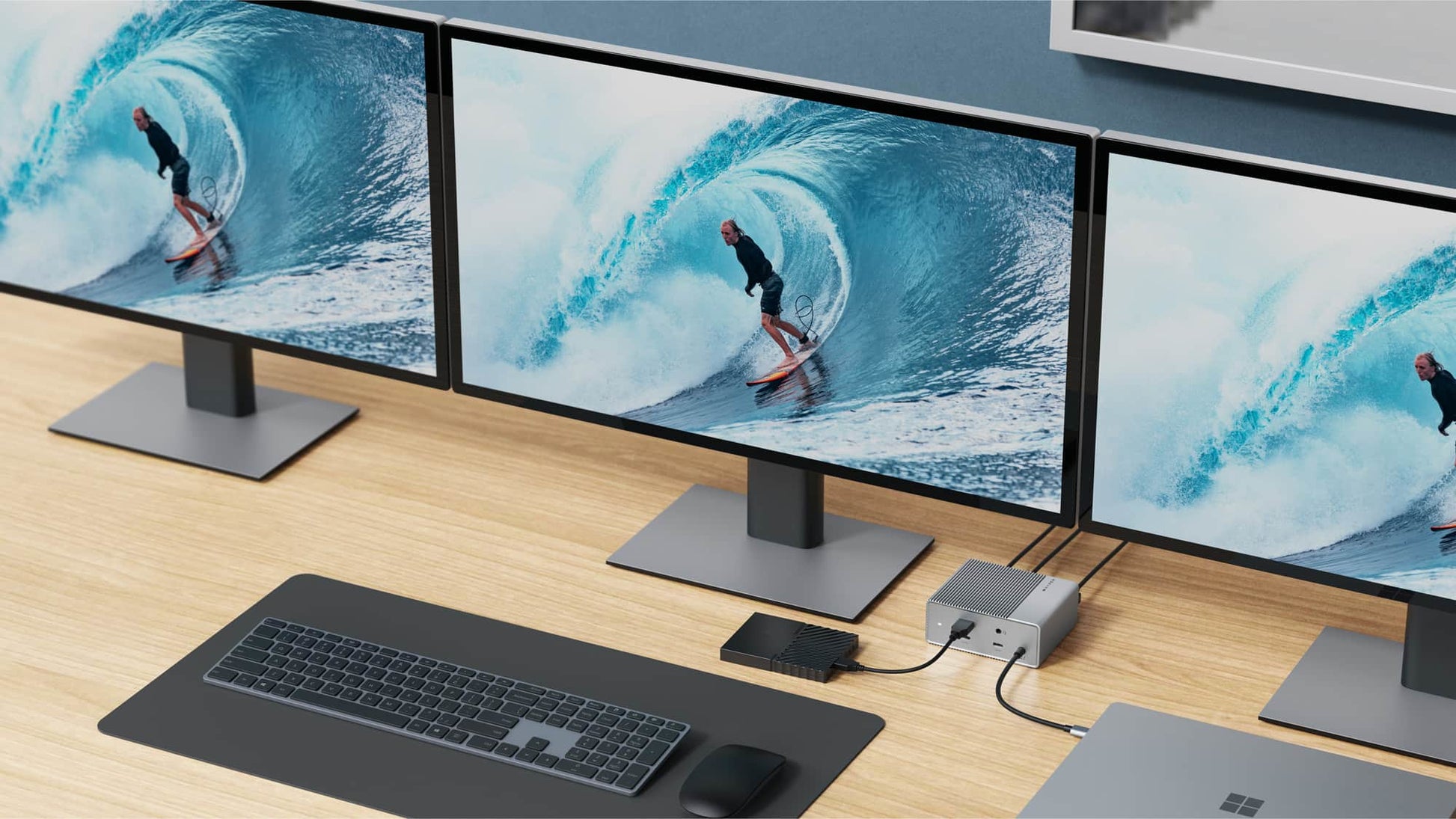 HYPER HDG212B Dockingstation – USB-C, 2× DP, 2× HDMI, 3× USB-A, 2× USB-C, 100 W PD, für Windows/Mac/ChromeOS