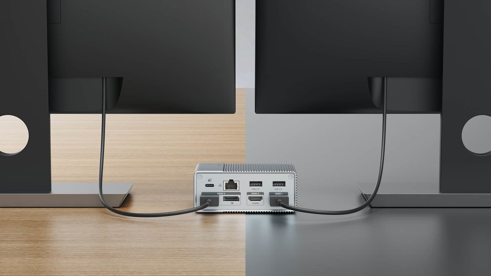 HYPER HDG212B Dockingstation – USB-C, 2× DP, 2× HDMI, 3× USB-A, 2× USB-C, 100 W PD, für Windows/Mac/ChromeOS