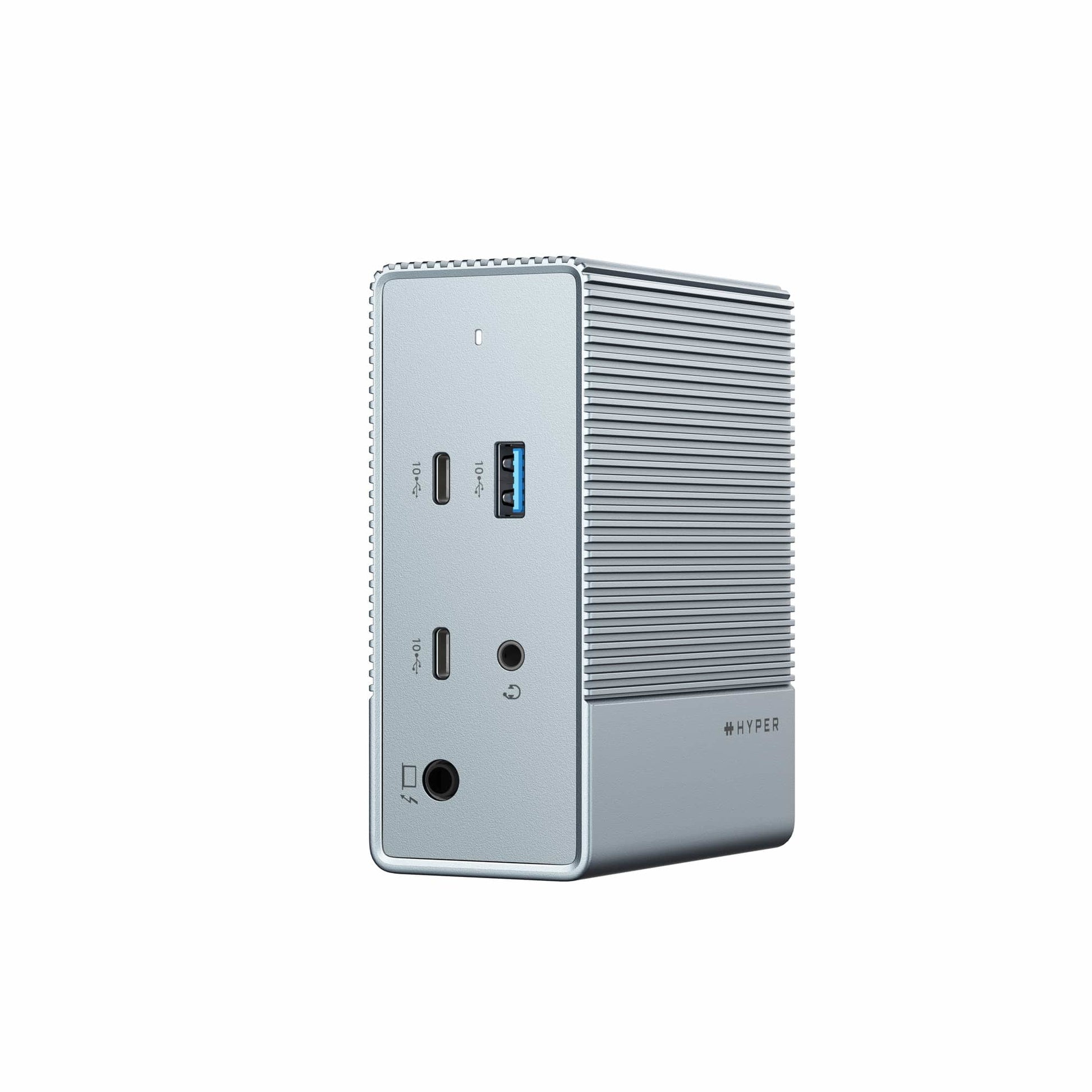 HYPER HDG212B Dockingstation – USB-C, 2× DP, 2× HDMI, 3× USB-A, 2× USB-C, 100 W PD, für Windows/Mac/ChromeOS