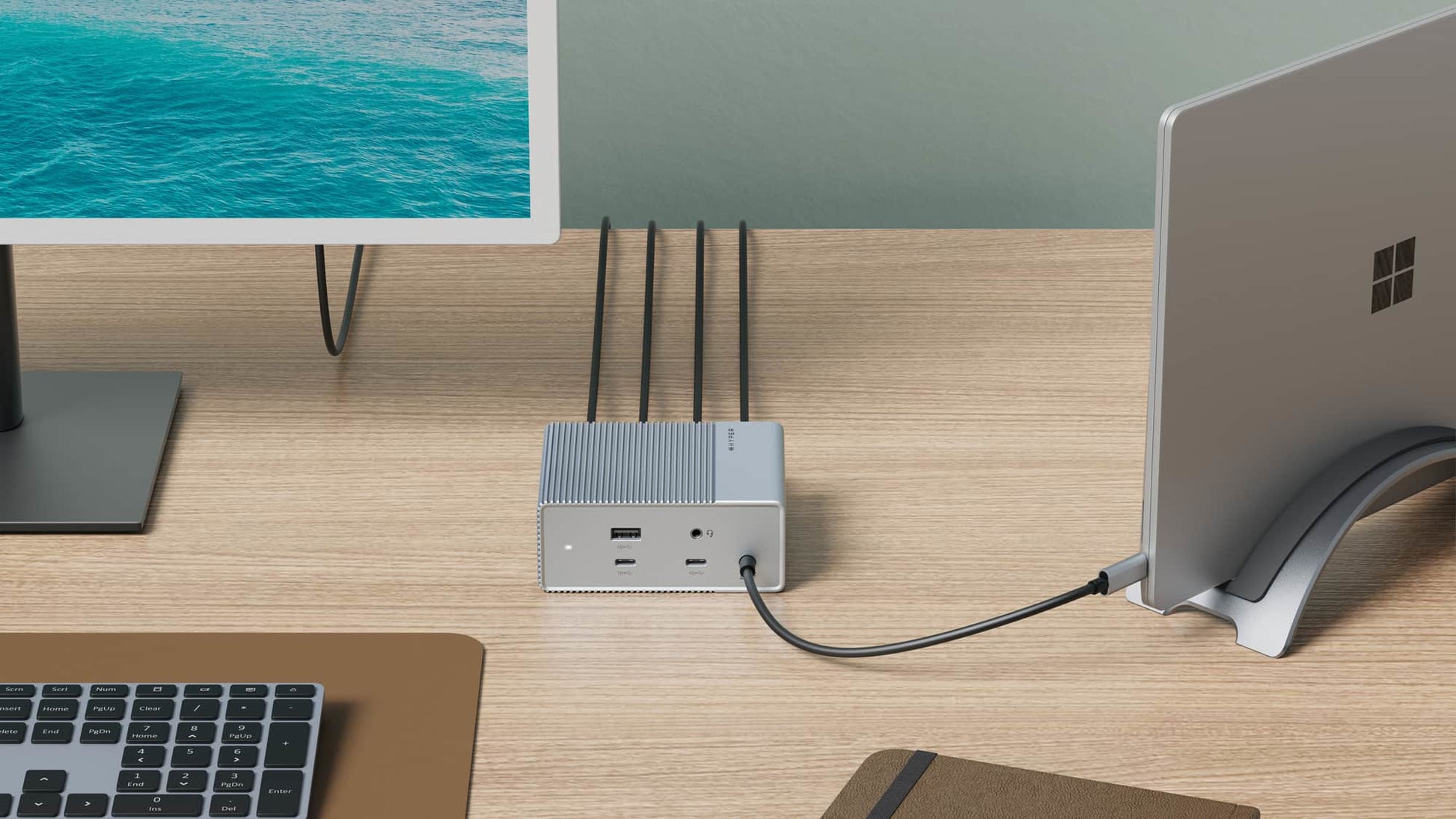 HYPER HDG212B Dockingstation – USB-C, 2× DP, 2× HDMI, 3× USB-A, 2× USB-C, 100 W PD, für Windows/Mac/ChromeOS