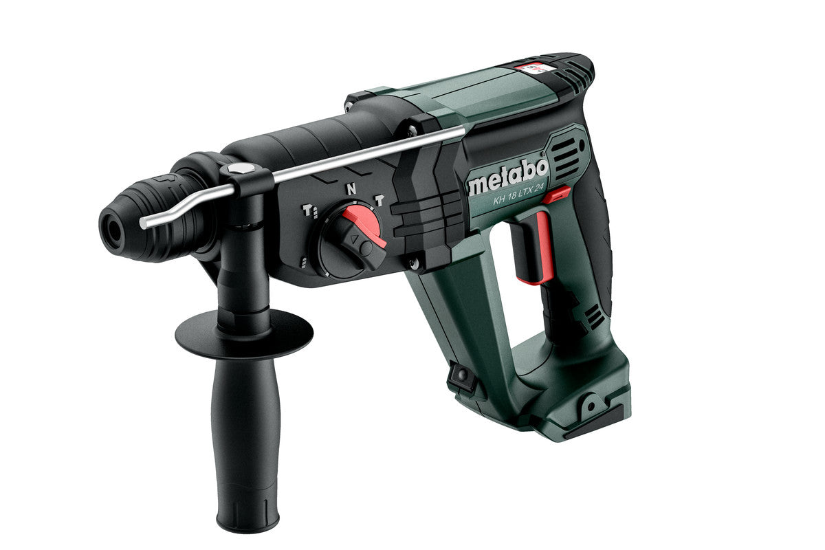 Metabo Bohrhammer KH 18 LTX 24 – 18 V (CAS) – SDS-plus – Beton Ø 24 mm – 2,1 J – Solo – Tragetasche