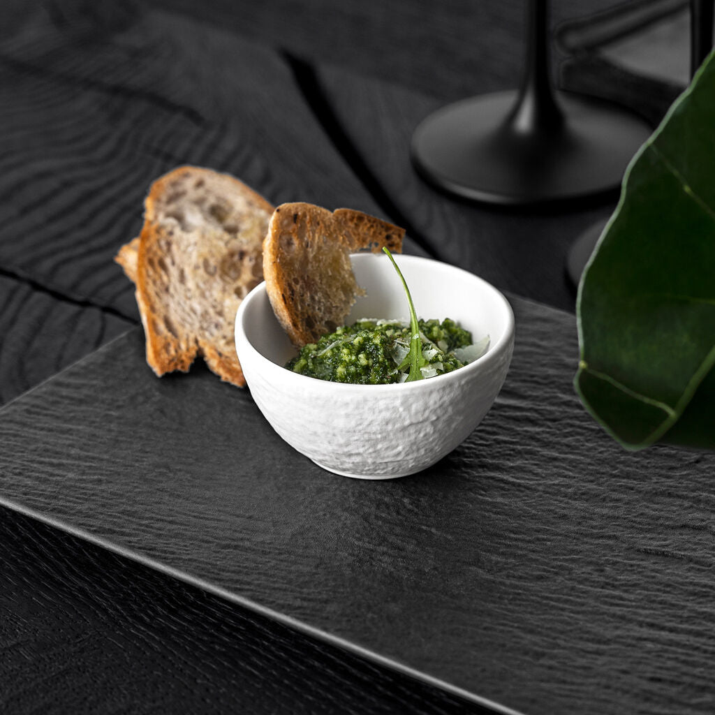 Villeroy & Boch Manufacture Rock Snackschale – 0,06 l, Porzellan, Weiss