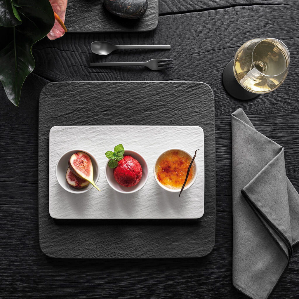 Villeroy & Boch Manufacture Rock Snackschale – 0,06 l, Porzellan, Weiss