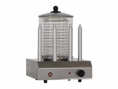 Kibernetik Hot-Dog-Roll-Grill HD-104 – 14 Würstchen, 4 Heizstäbe, 600 W – Edelstahl