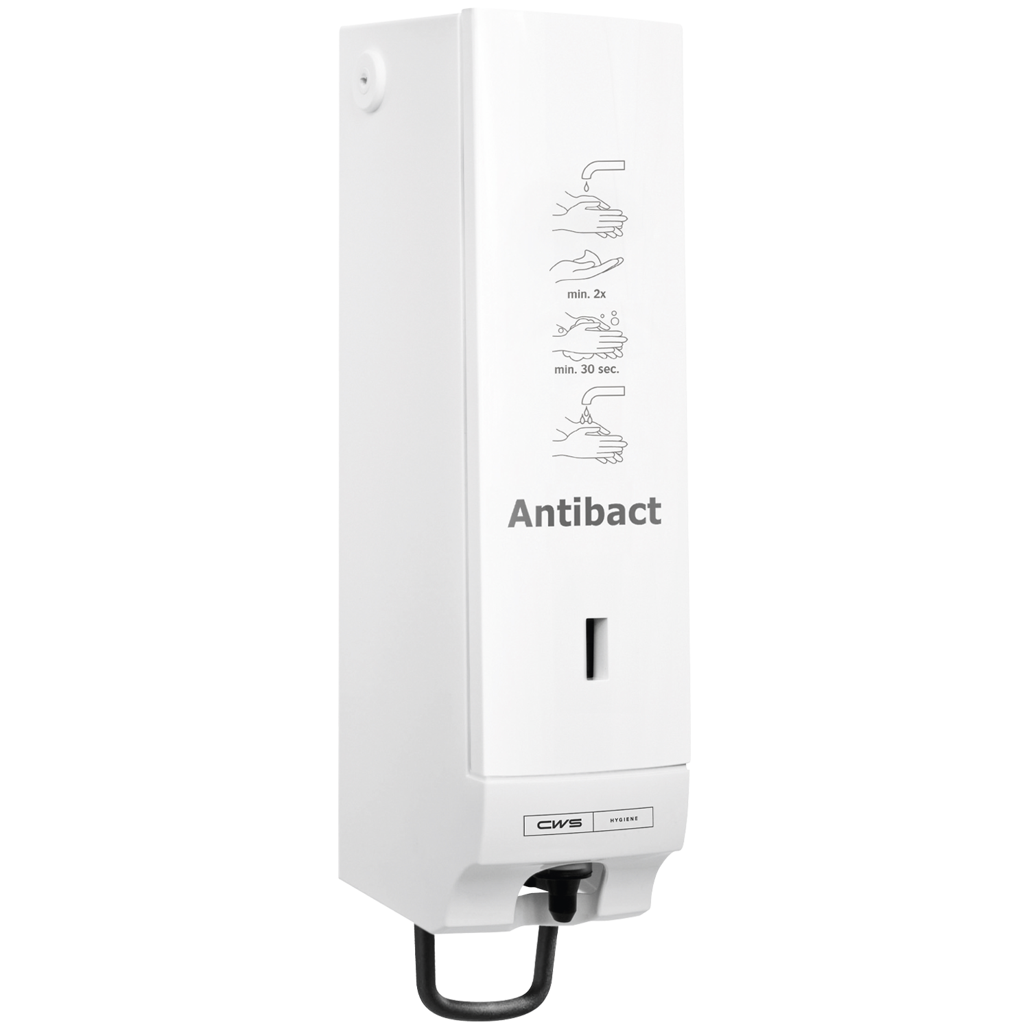 Cws ParadiseLine Antibact Manueller Seifenspender – Wandmontage – 500 ml, Kunststoff