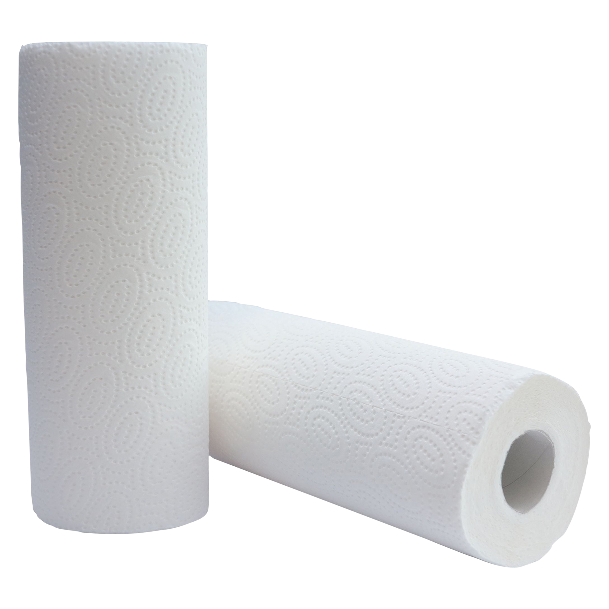 Cws Haushaltspapier – 3-lagig, Weiss, Zellstoff – Rolle 64 Blatt – Karton 32 × 64 Blatt