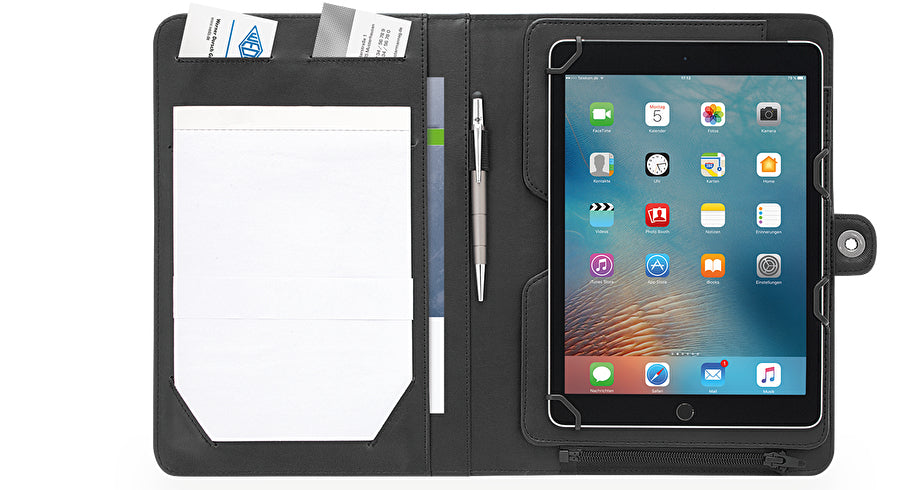 Wedo Accento Tablet-Hülle für Apple iOS-Geräte bis 10,5" – Schwarz