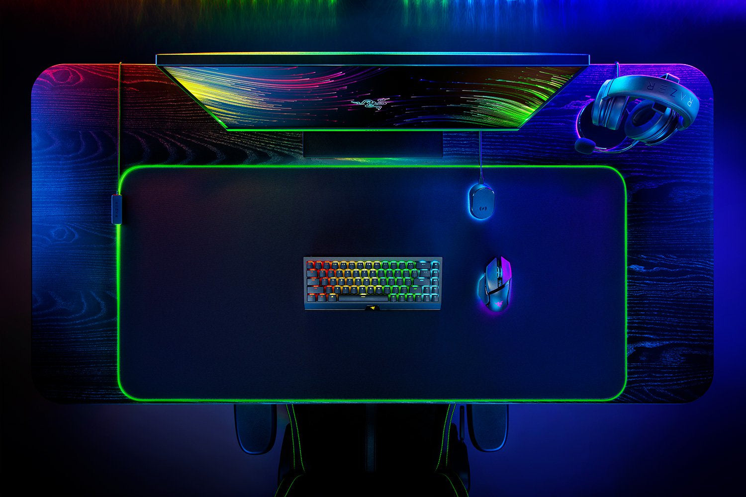Razer Goliathus Chroma 3XL – Gaming-Mauspad – 1'200 × 550 mm, RGB, Tuch, Schwarz