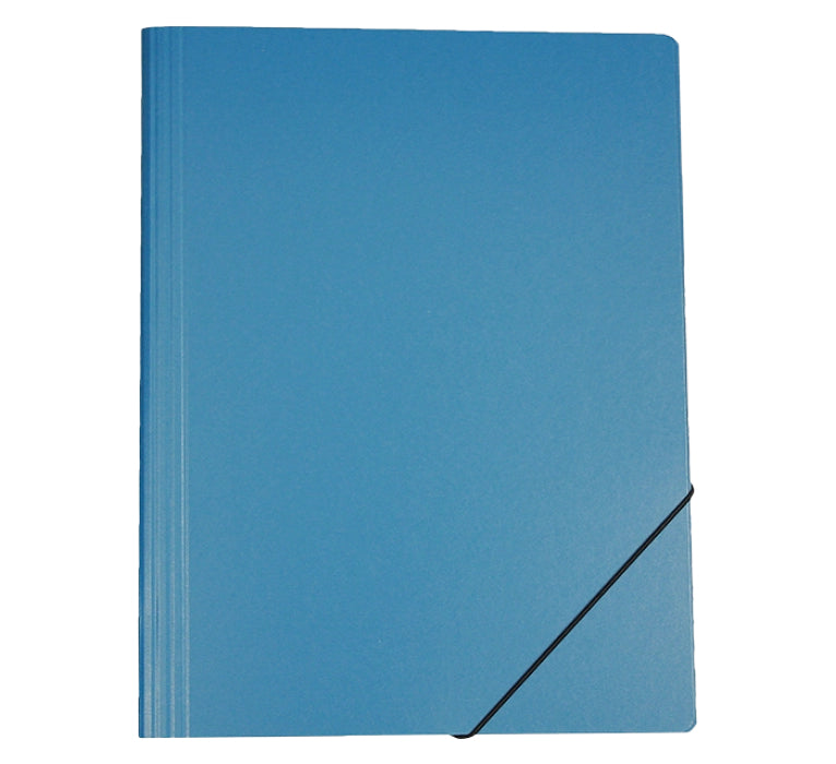 EROLA Gummibandmappe A4 – Karton, Blau
