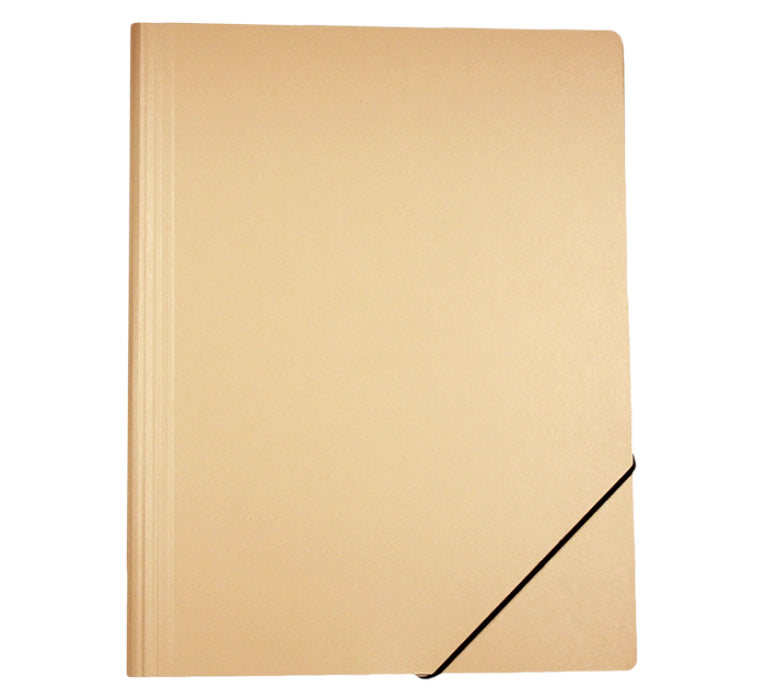 EROLA Sammelmappe für A4, Karton, Chamois, mit Gummizug