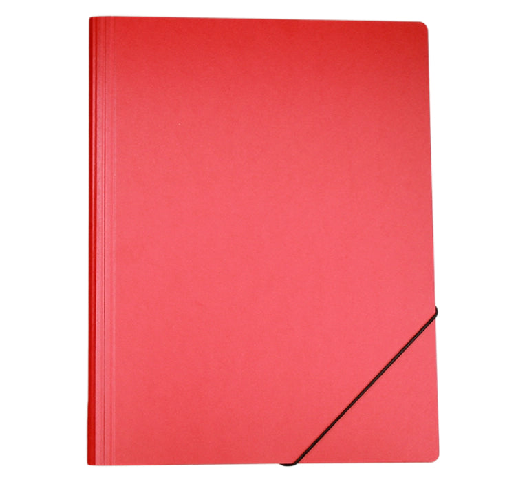 EROLA Sammelmappe für A4, Karton, Rot, mit Gummizug