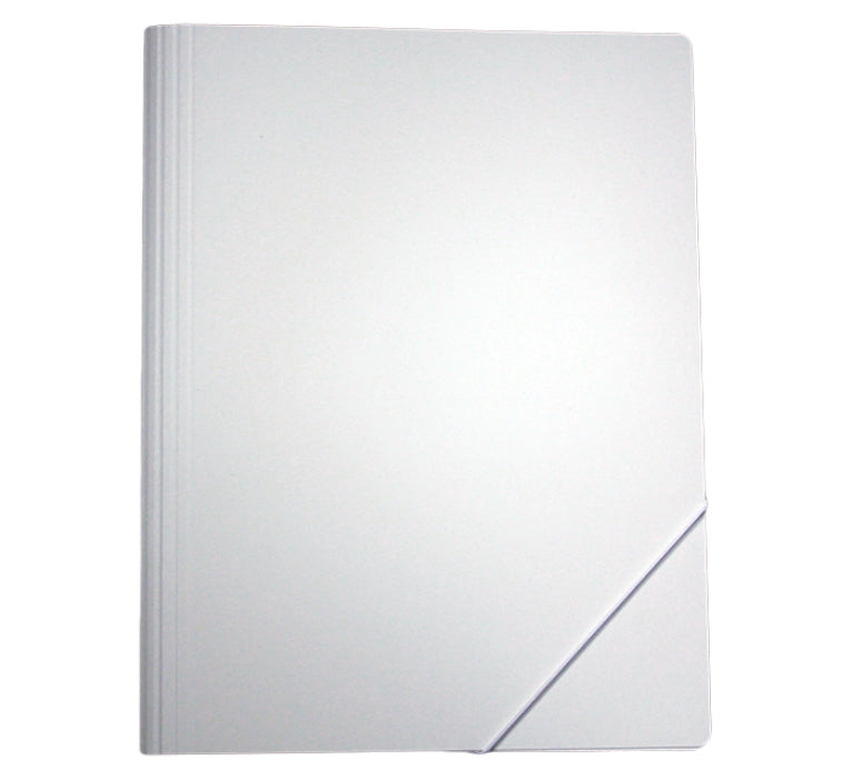 EROLA Sammelmappe, für A4, Karton, weiss, mit Gummizug