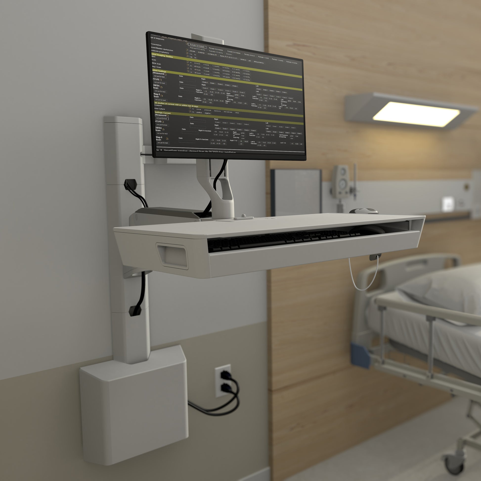 Ergotron CareFit Combo Wand-Schwenkarm – Weiss